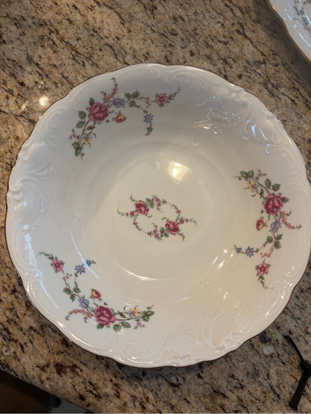 Wawel China Floral Rose Garden Porcelain Bowl
